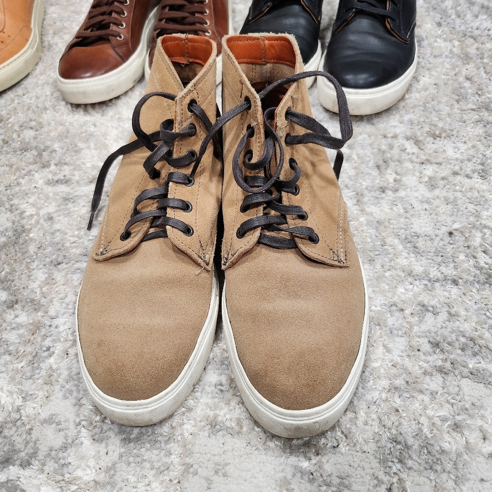 Wolverine Tan High-Top Sneakers